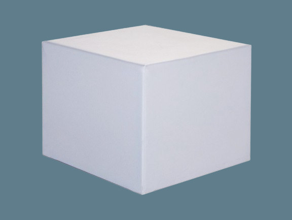 Noleggio Pouf Bergamo bianco in ecopelle a Milano